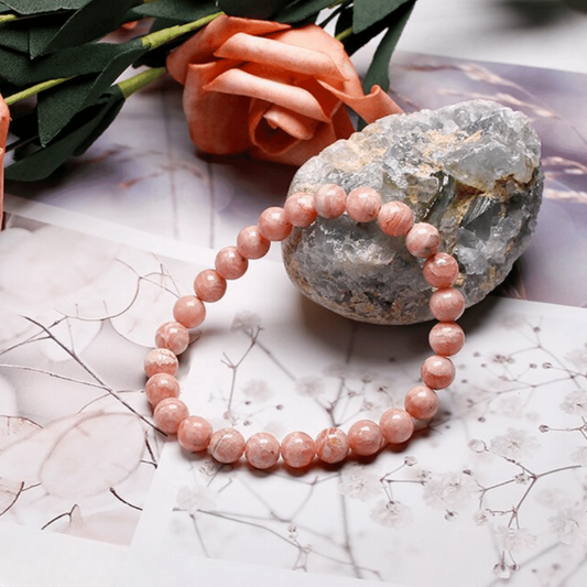 Bracelet en Rhodochrosite Véritable Qualité AAA+