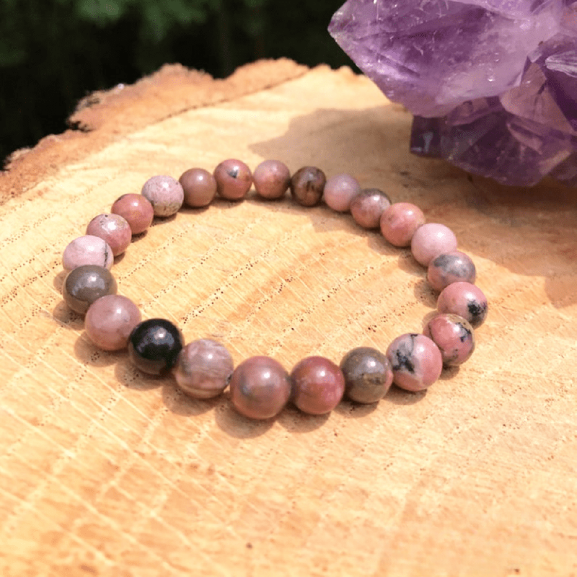 Bracelet en Rhodonite