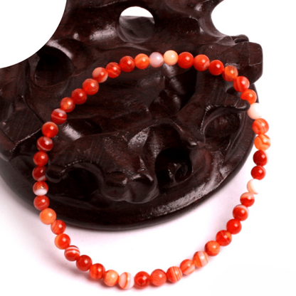 Bracelet en Sardonyx Rouge