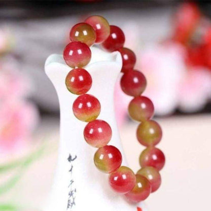 Bracelet en Tourmaline Pastèque (Melon d'Eau)
