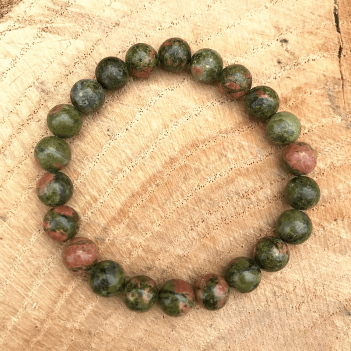Bracelet en Unakite