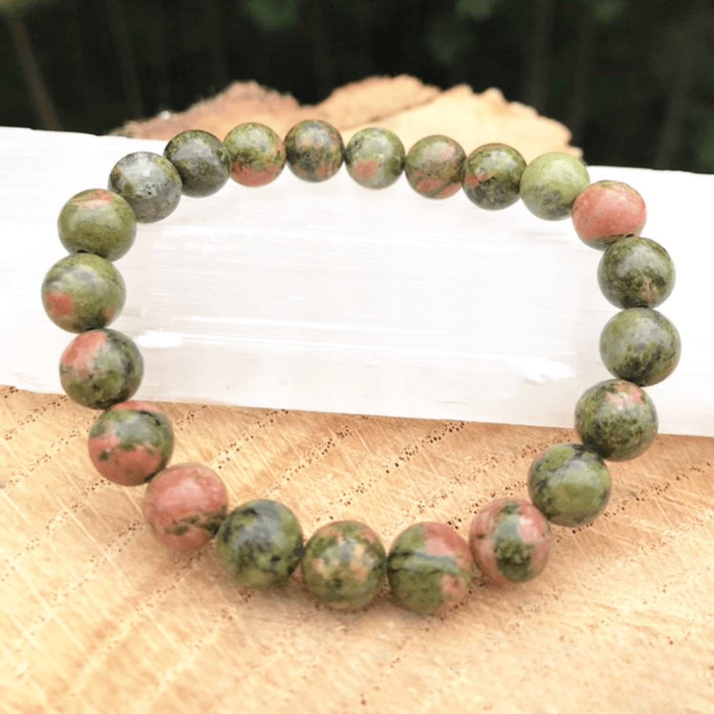 Bracelet en Unakite