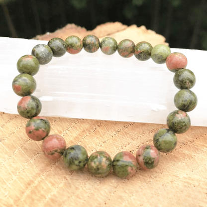 Bracelet en Unakite