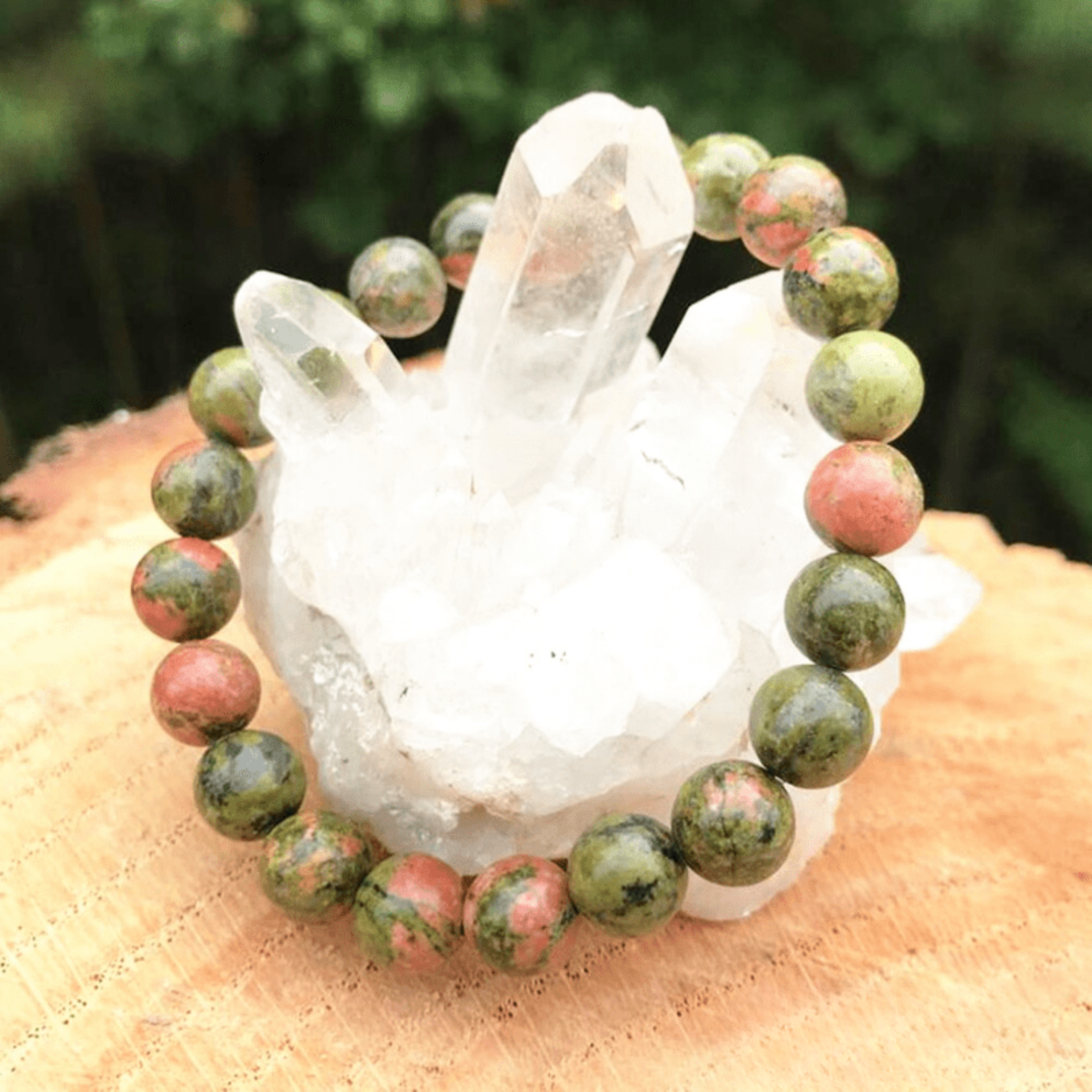 Bracelet en Unakite