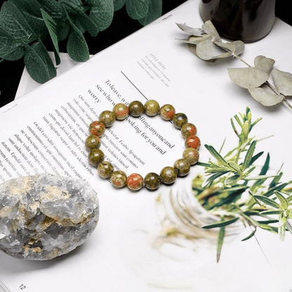 Bracelet en Unakite Qualité AAA+