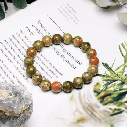Bracelet en Unakite Qualité AAA+