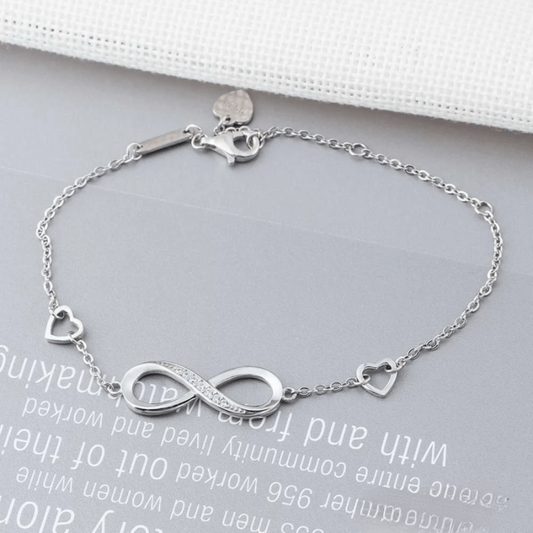Silver infinity bracelet