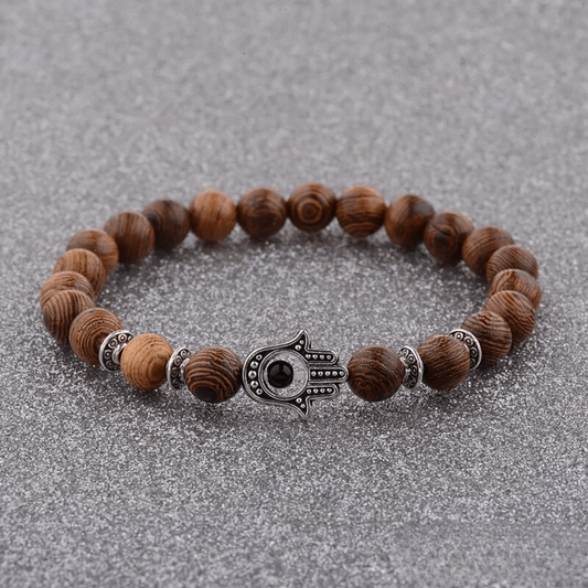 Bracelet Main de Fatma en Bois