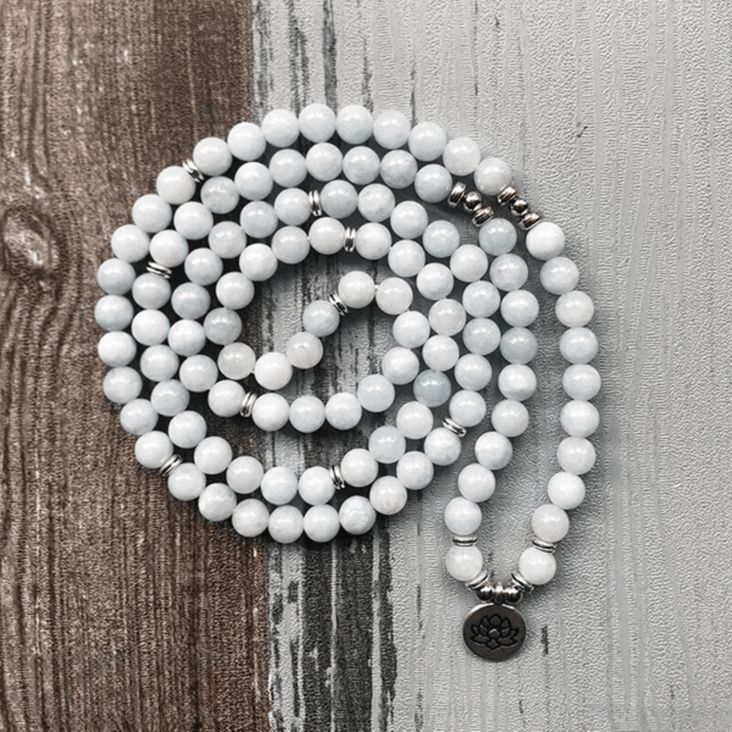 Aquamarine Mala Bracelet