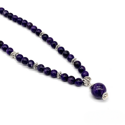 Bracelet Mala 108 Perles en Charoïte