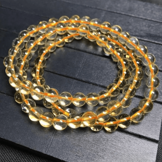 Bracelet Mala en Citrine