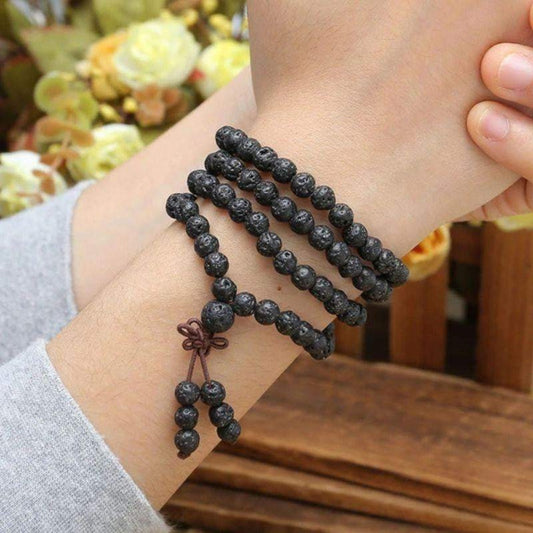 Bracelet Mala en Pierre de Lave