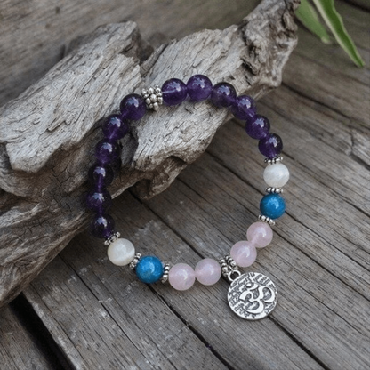 Bracelet Mala Tibétain "Apaisement et Amour"