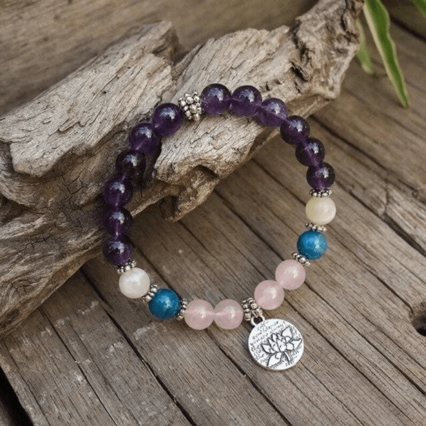 Bracelet Mala Tibétain "Apaisement et Amour"