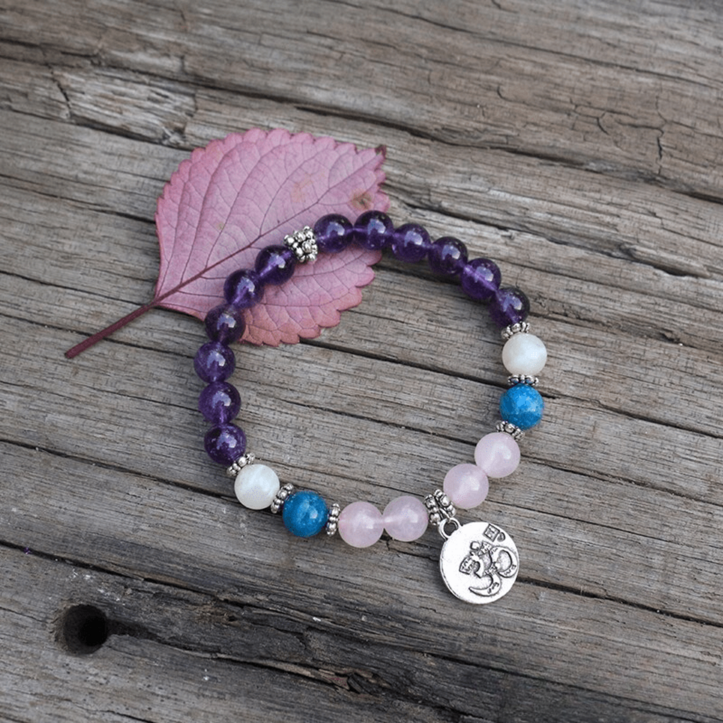 Bracelet Mala Tibétain "Apaisement et Amour"