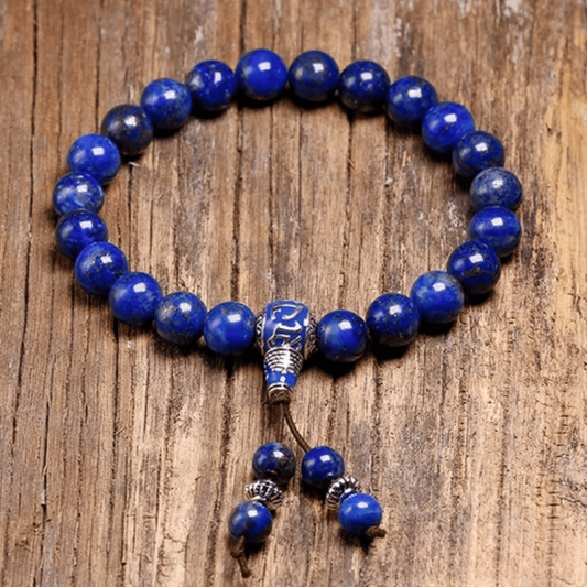 Bracelet Mala Tibétain en Lapis Lazuli