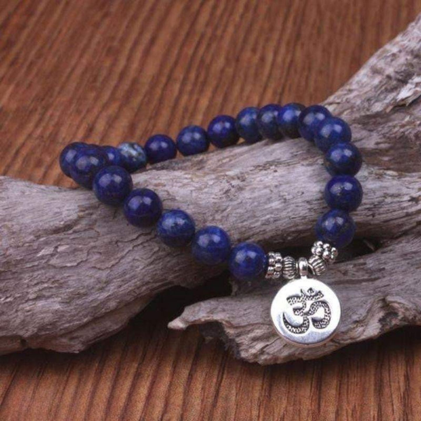 Lapis Lazuli Lotus Bracelet