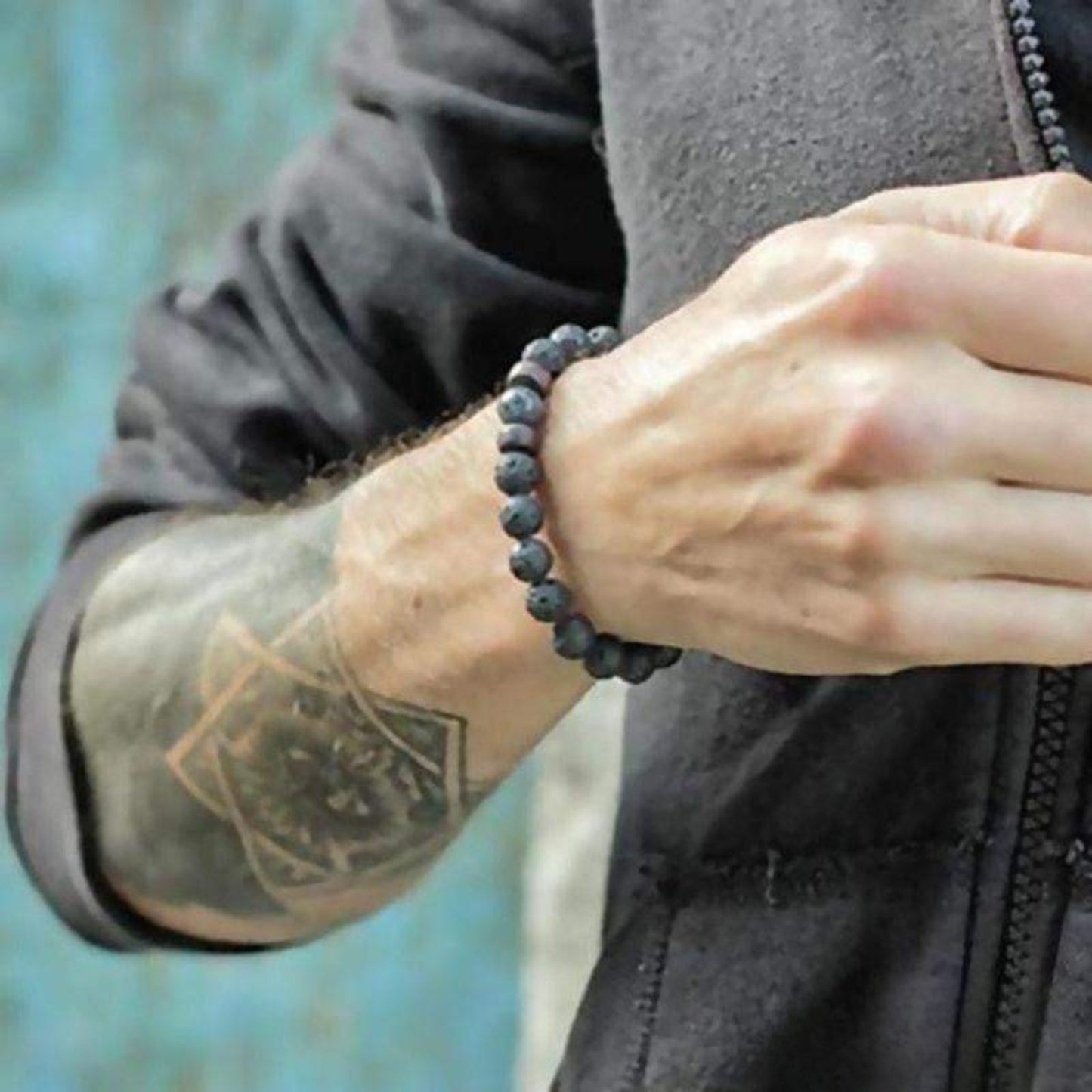 Lava Stone Bracelet for Men and Women