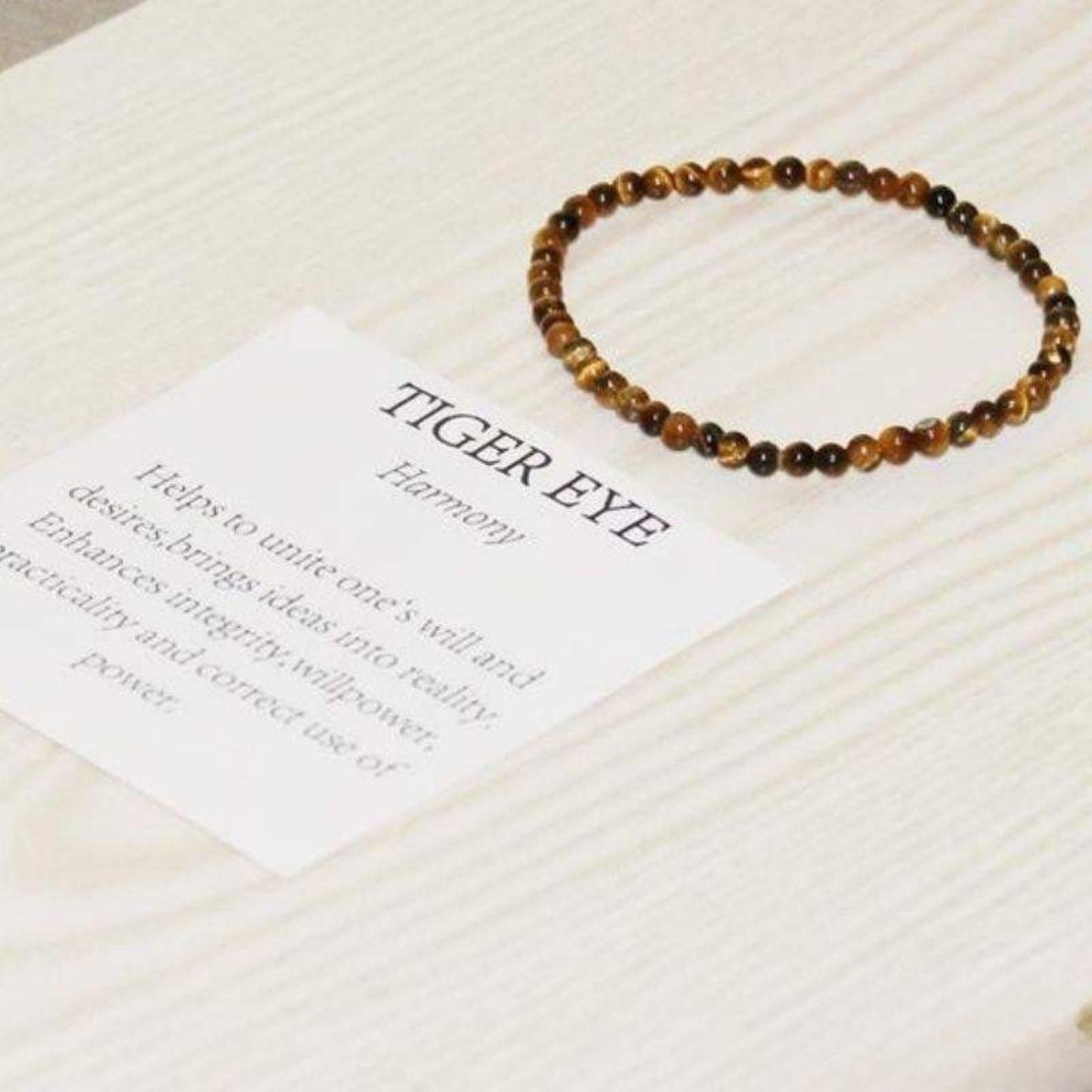 Tiger Eye Bracelet 4mm