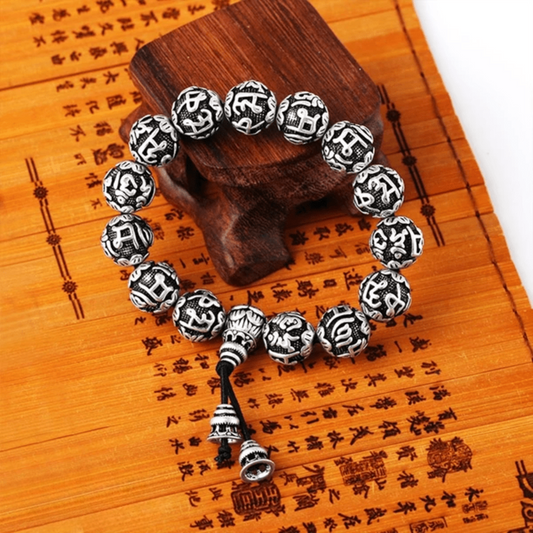 Tibetan bracelet with mantra "Om Mani Padme Hum"