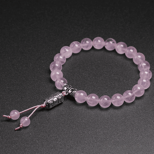 Tibetan Bracelet in Rose Quartz