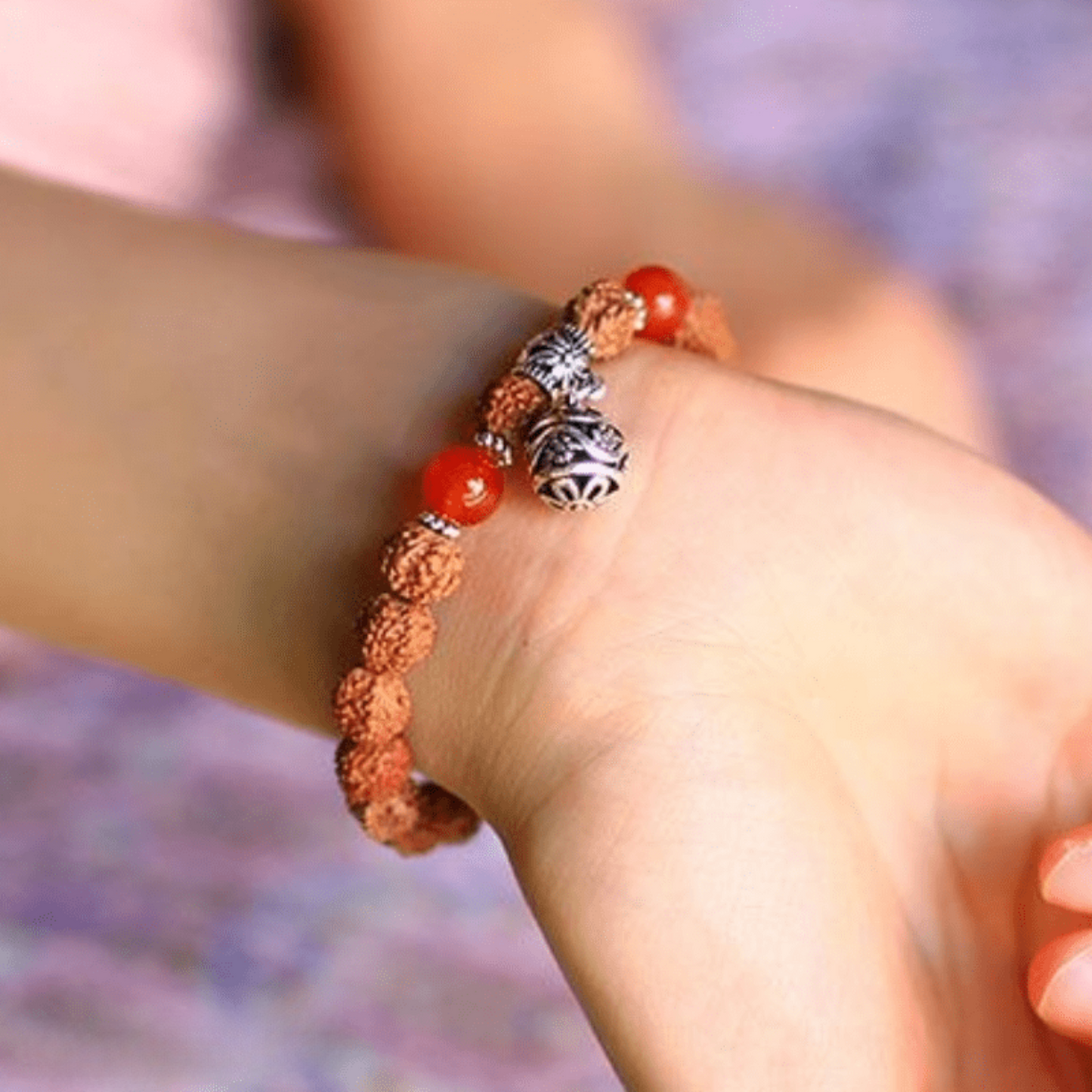 Tibetan Bracelet in Rudraksha