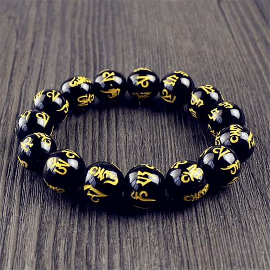 Tibetan Bracelet in Black Beads