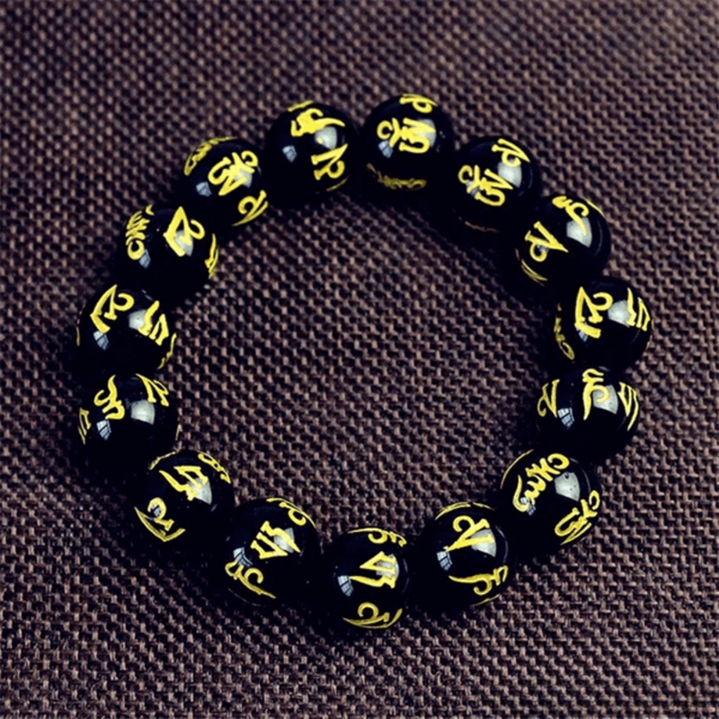 Tibetan Bracelet in Black Beads