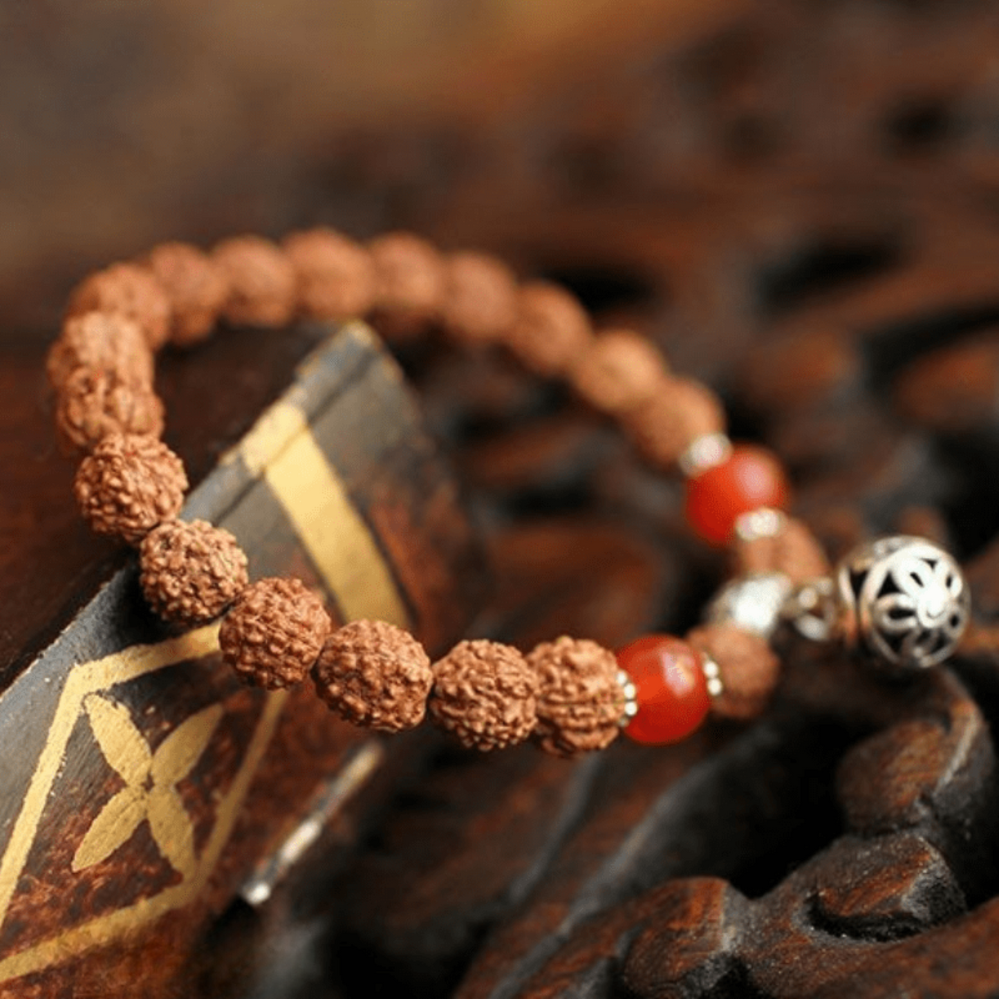 Tibetan Bracelet in Rudraksha