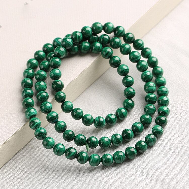 Bracelet Triple in Malachite