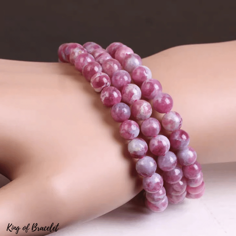 Bracelet Triple in Pink Tourmaline