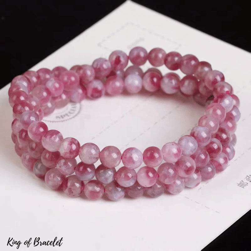 Bracelet Triple in Pink Tourmaline