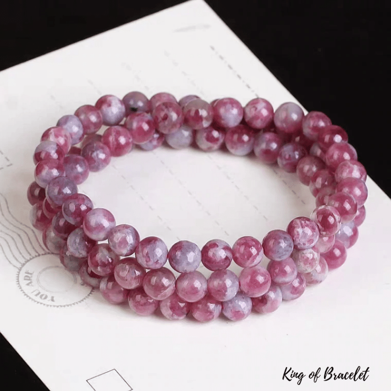 Bracelet Triple in Pink Tourmaline