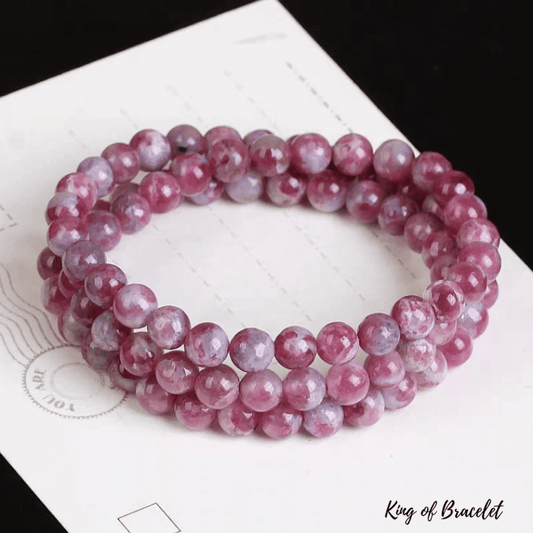 Bracelet Triple in Pink Tourmaline