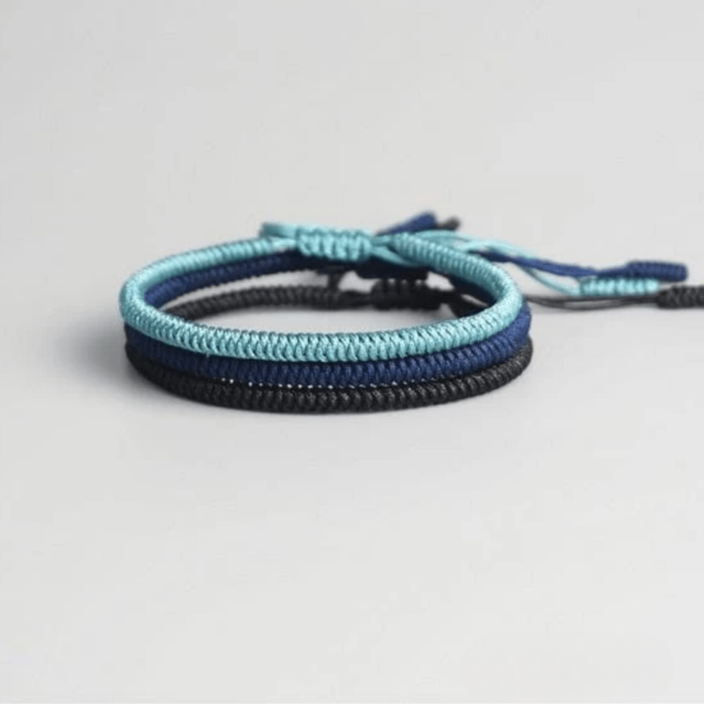 Set of 3 blue Tibetan bracelets