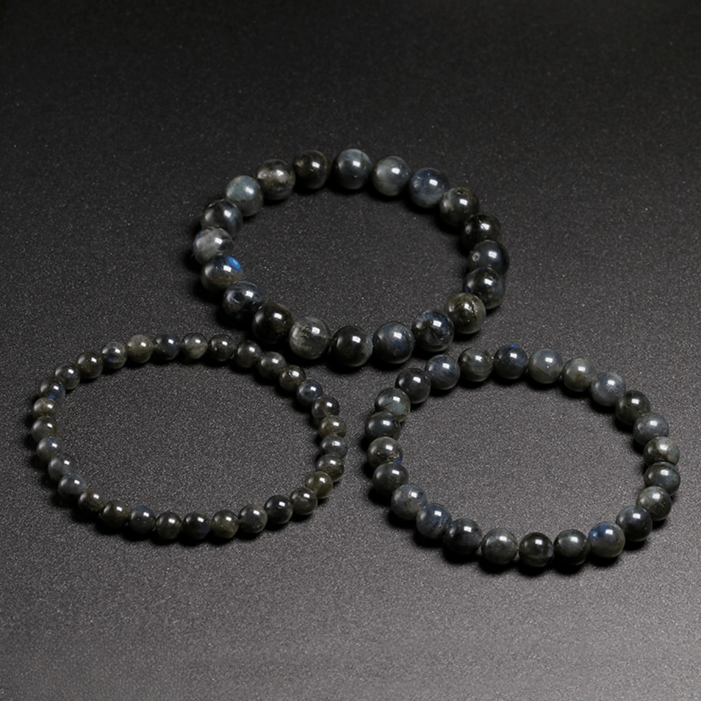 Dark labradorite bracelet AAA+ quality
