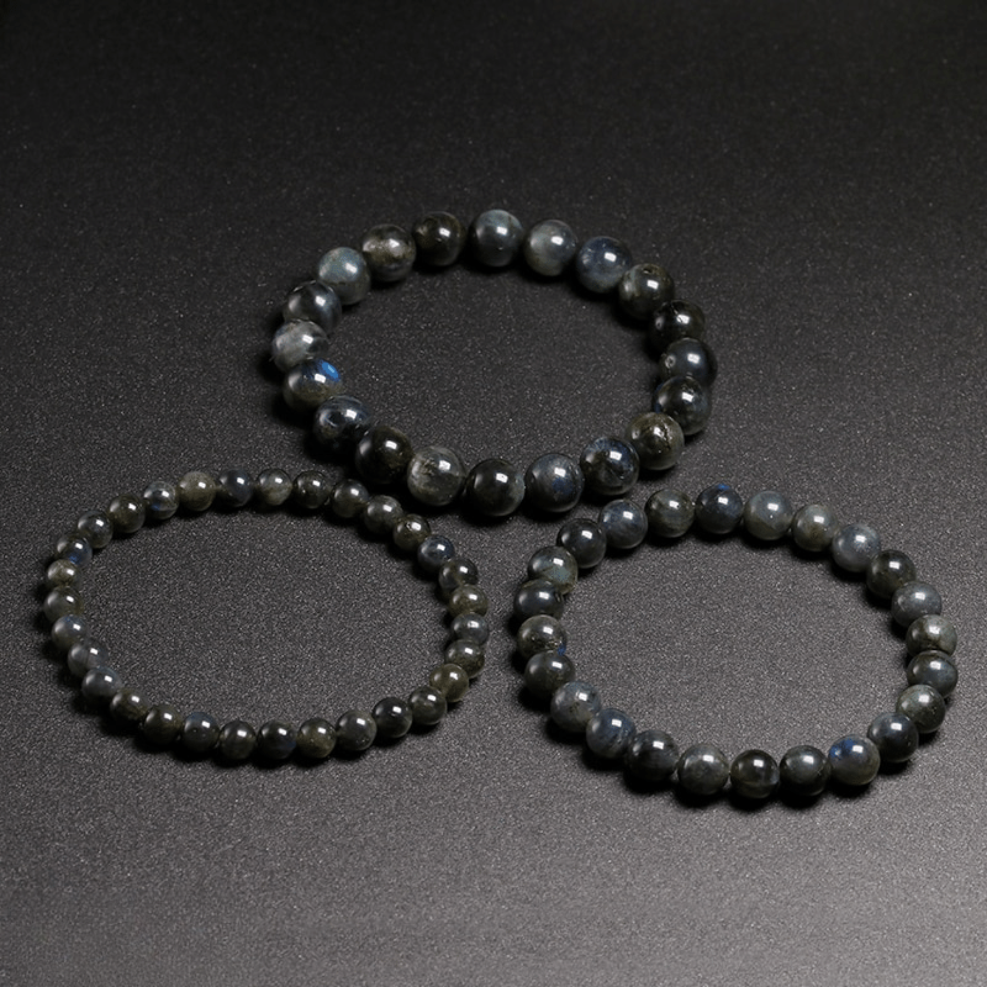 Dark labradorite bracelet AAA+ quality