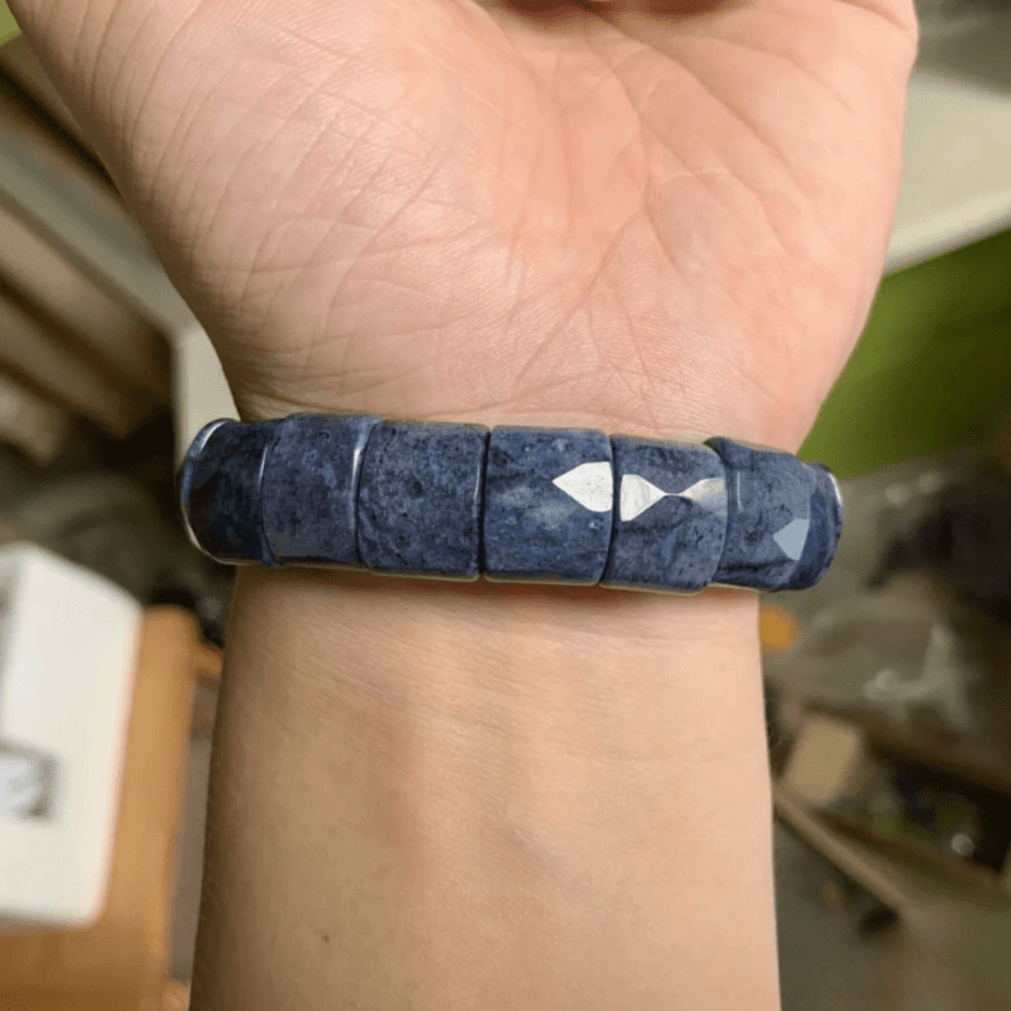 Dumortierite Cuff Bracelet