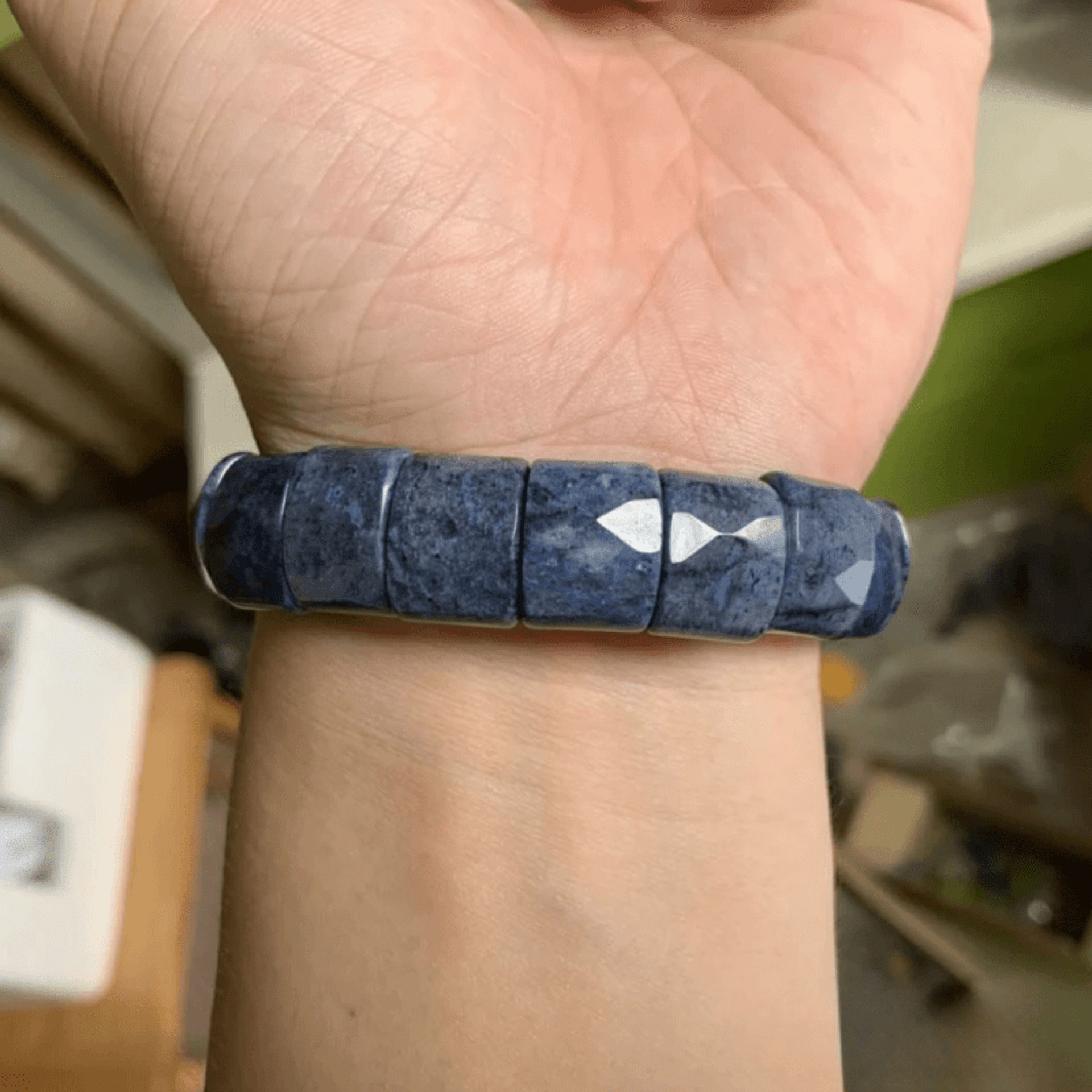 Dumortierite Cuff Bracelet