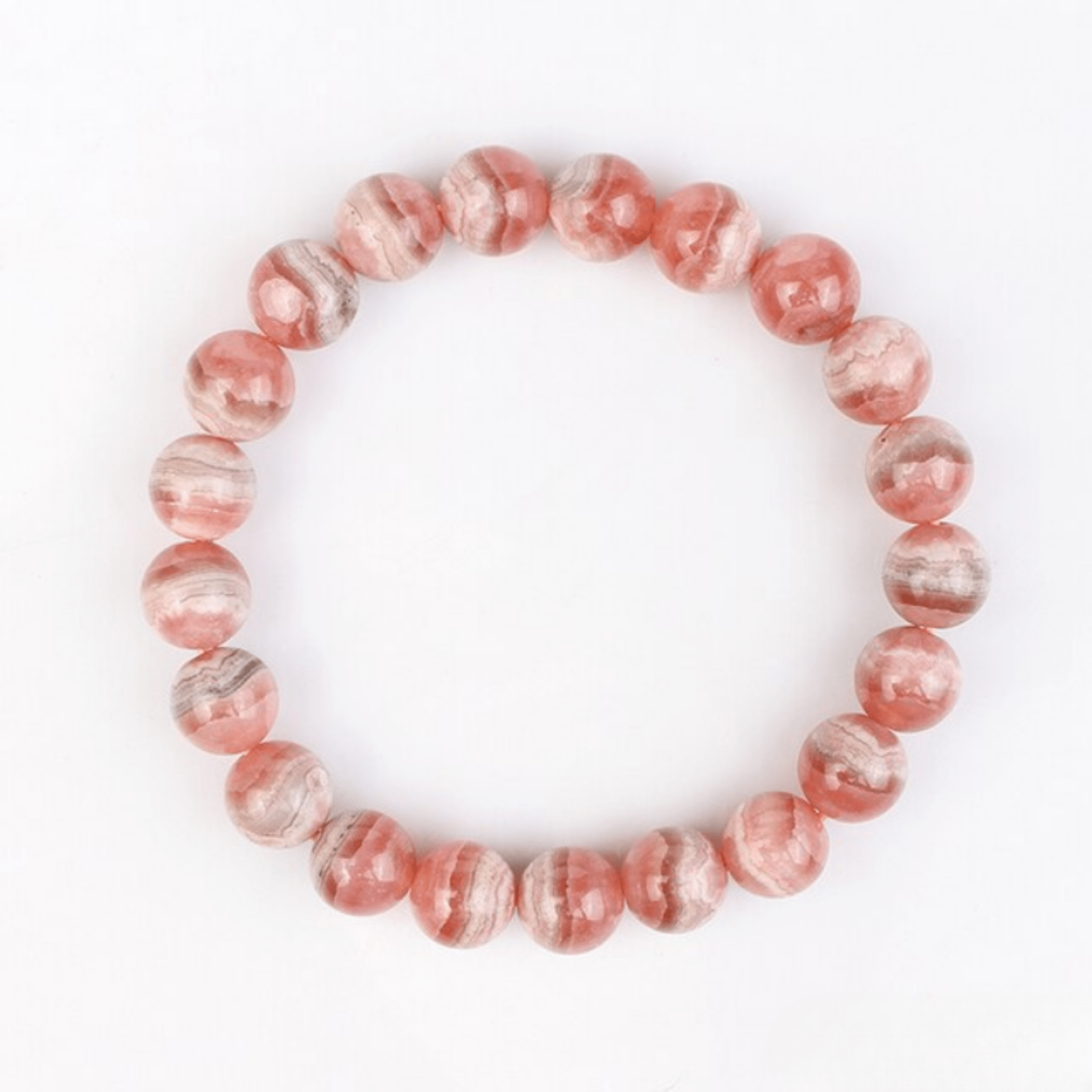 Genuine rhodochrosite bracelet