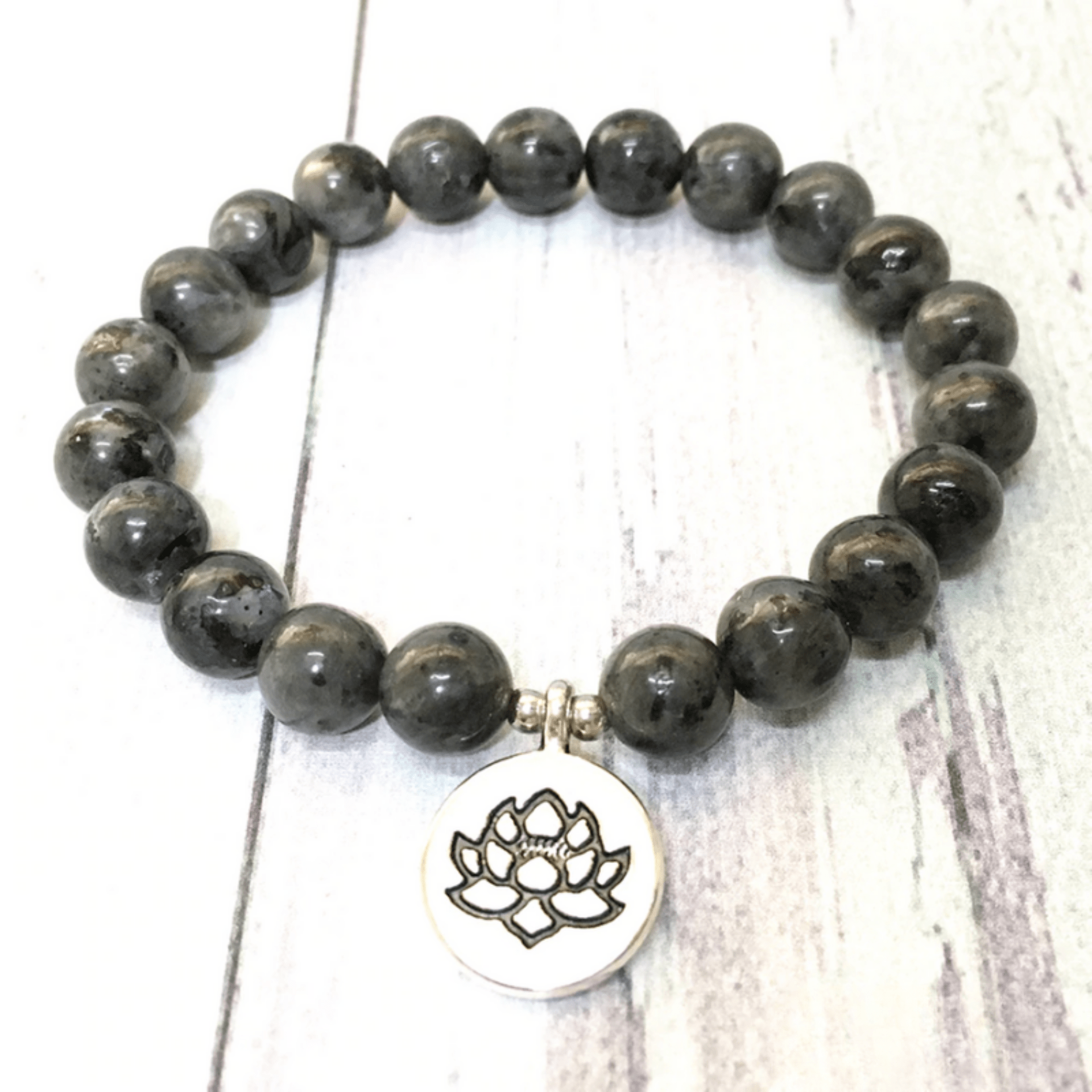 Mala bracelet in larvikite