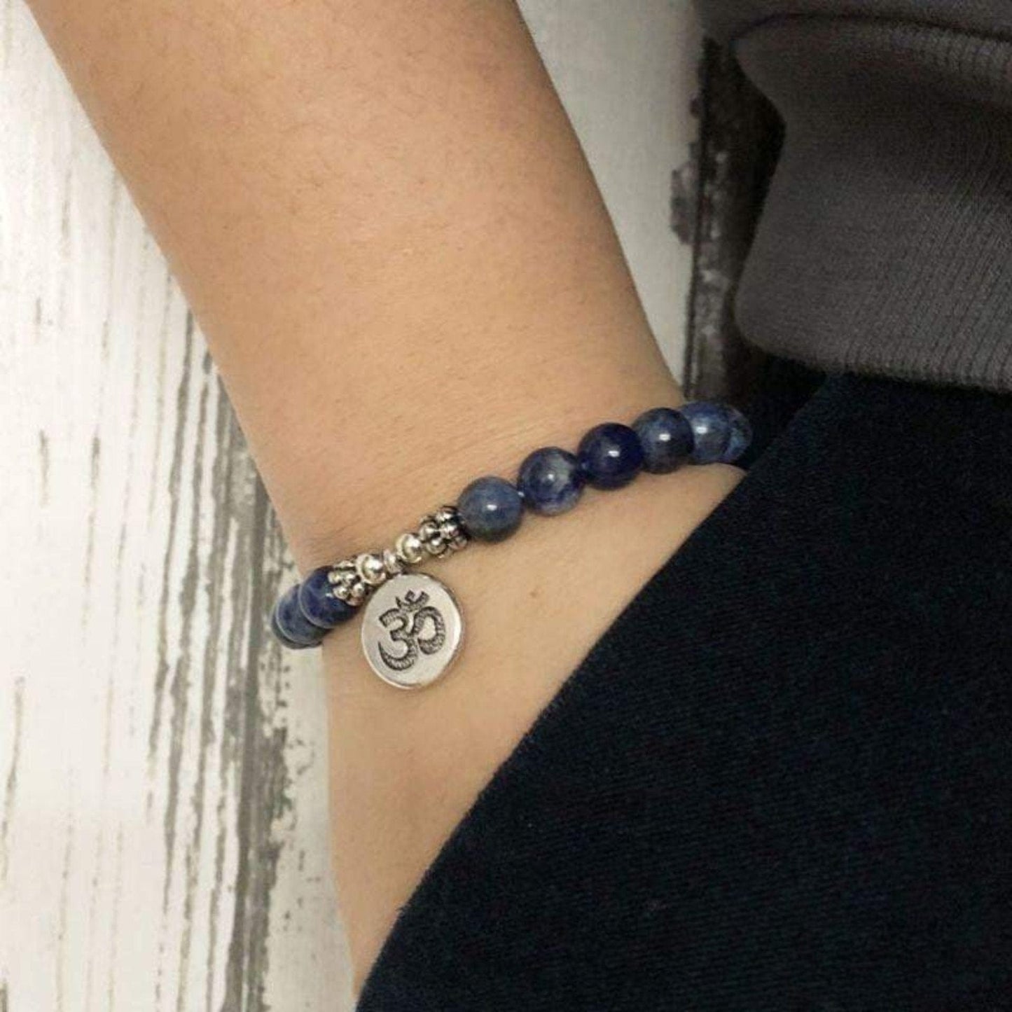 OM bracelet in sodalite