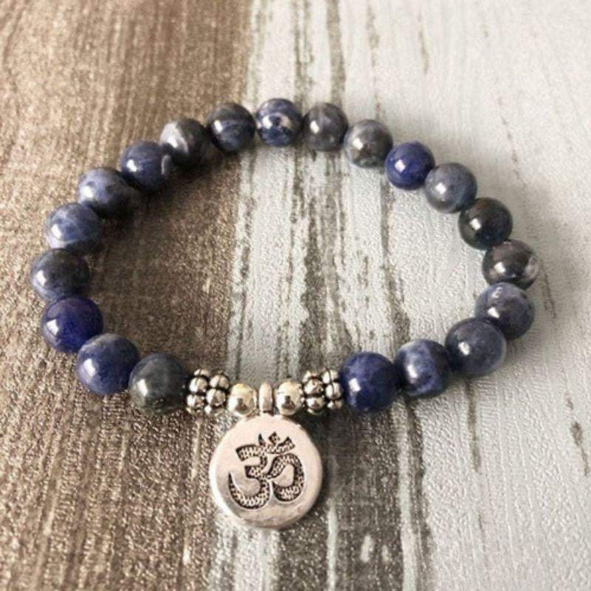 OM bracelet in sodalite