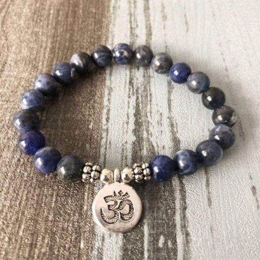 OM bracelet in sodalite