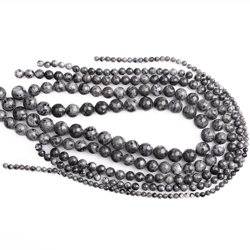 Round spectrolite beads