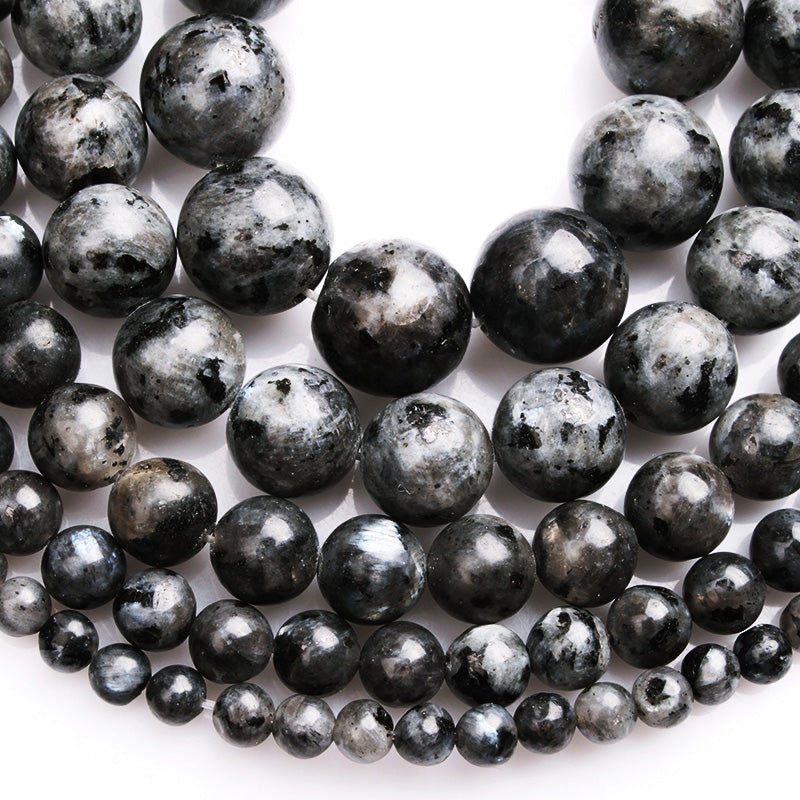 Round spectrolite beads