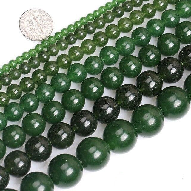 Round Taiwan jade beads