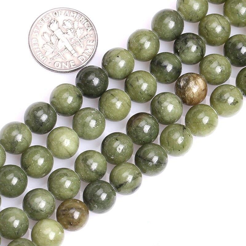 Round Canadian jade beads