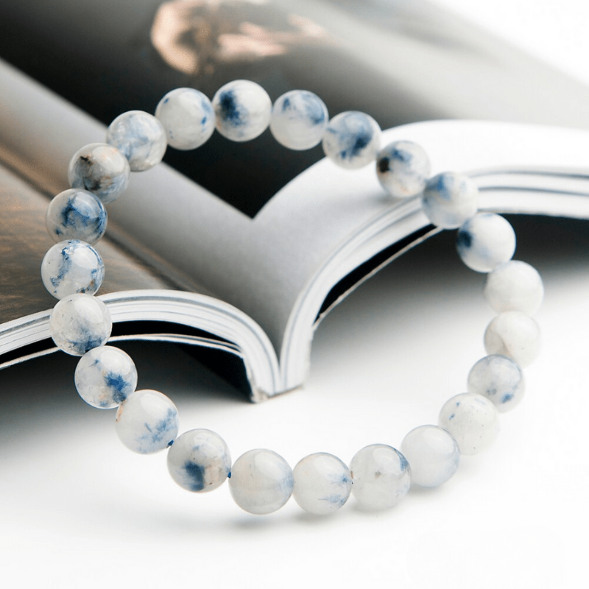 Quartz Dumortierite Bracelet