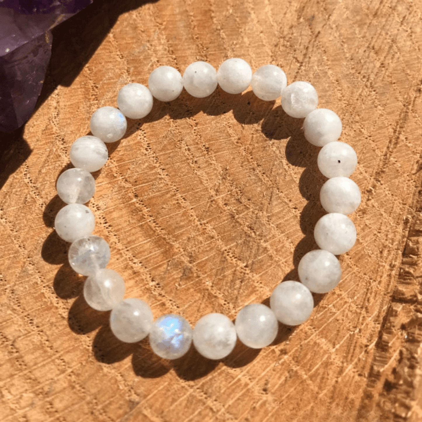 Rainbow moonstone bracelet